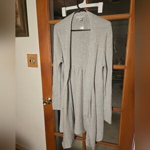 Subtle Luxury Gray Open Front Cardigan M/L